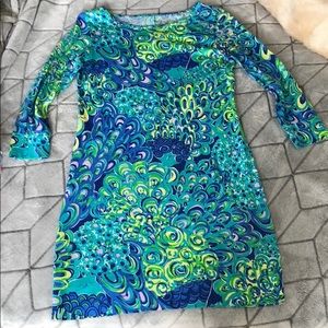 XS Lilly Pulitzer Marlowe dress in blue lagoon
